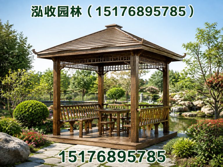 通辽防腐木凉亭展示图